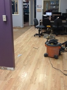 Remodeling the office suite at work.